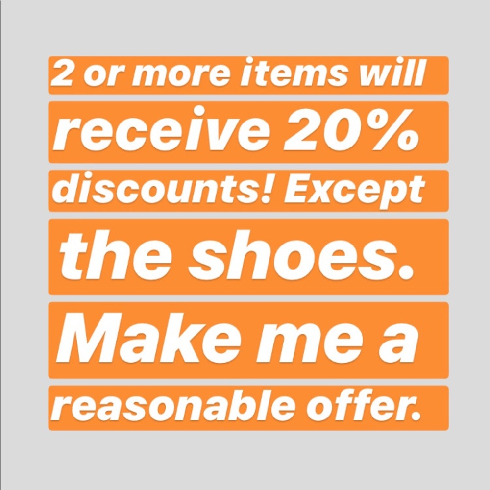 2 or more items 20% discount. ‼️Not for sale‼️